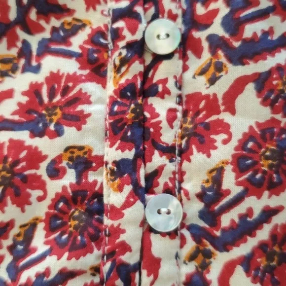 Lucky Brand, Floral Print With Drawstring Waist Dress, Size L, - Picture 3 of 11